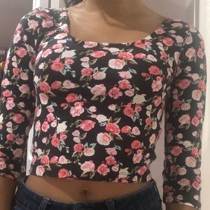 Floral crop top